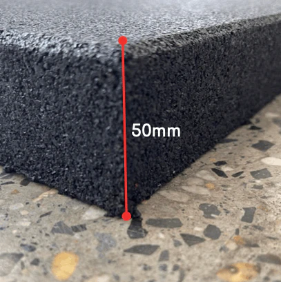 Armadillo Armoured Silencer Rubber Gym Flooring - 50mm - Image 4