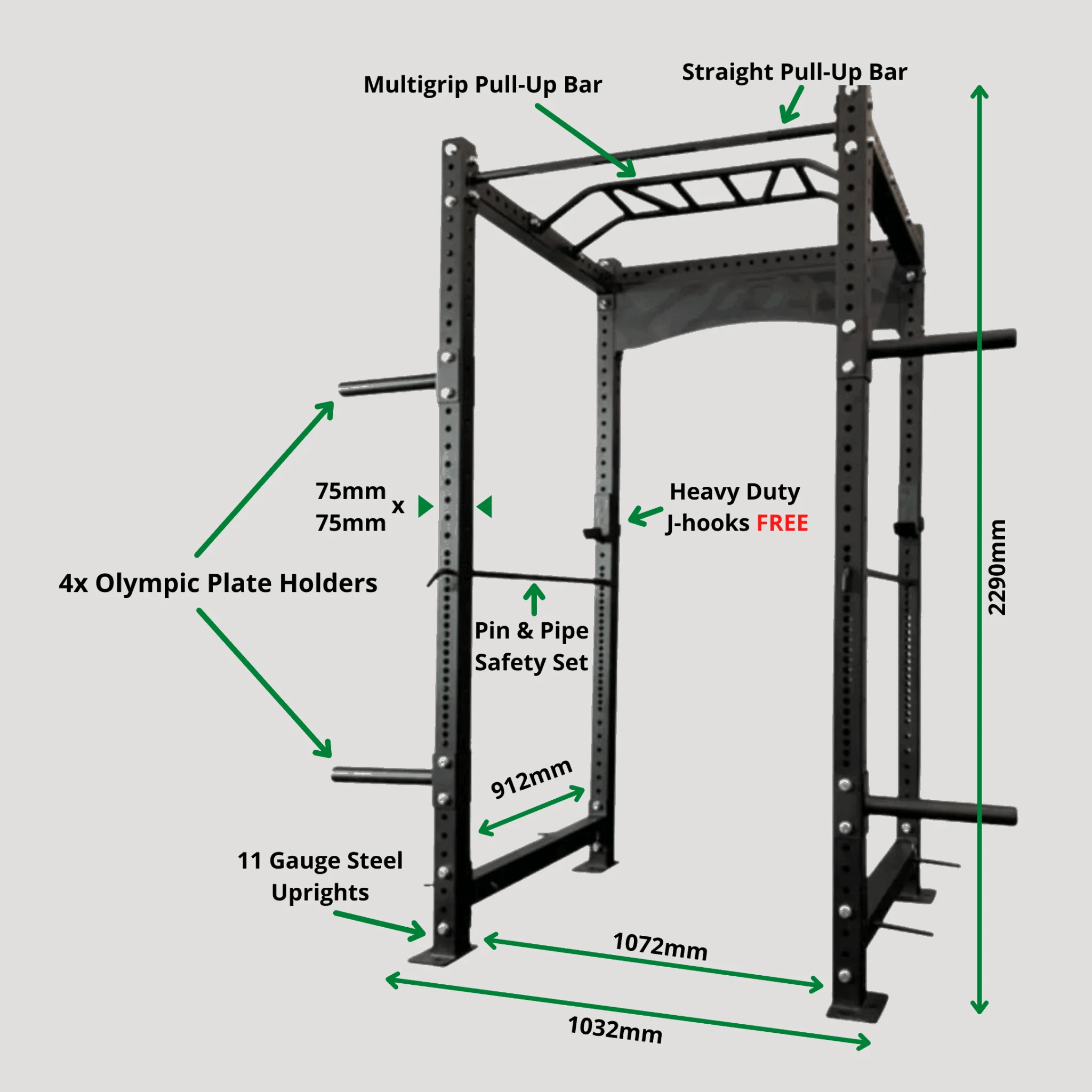 Commercial Power Rack - Bundle - Image 7