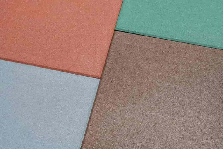 Premium Grade Coloured Rubber Tile for Gym Flooring (1m x 1m x 15mm) - Image 3