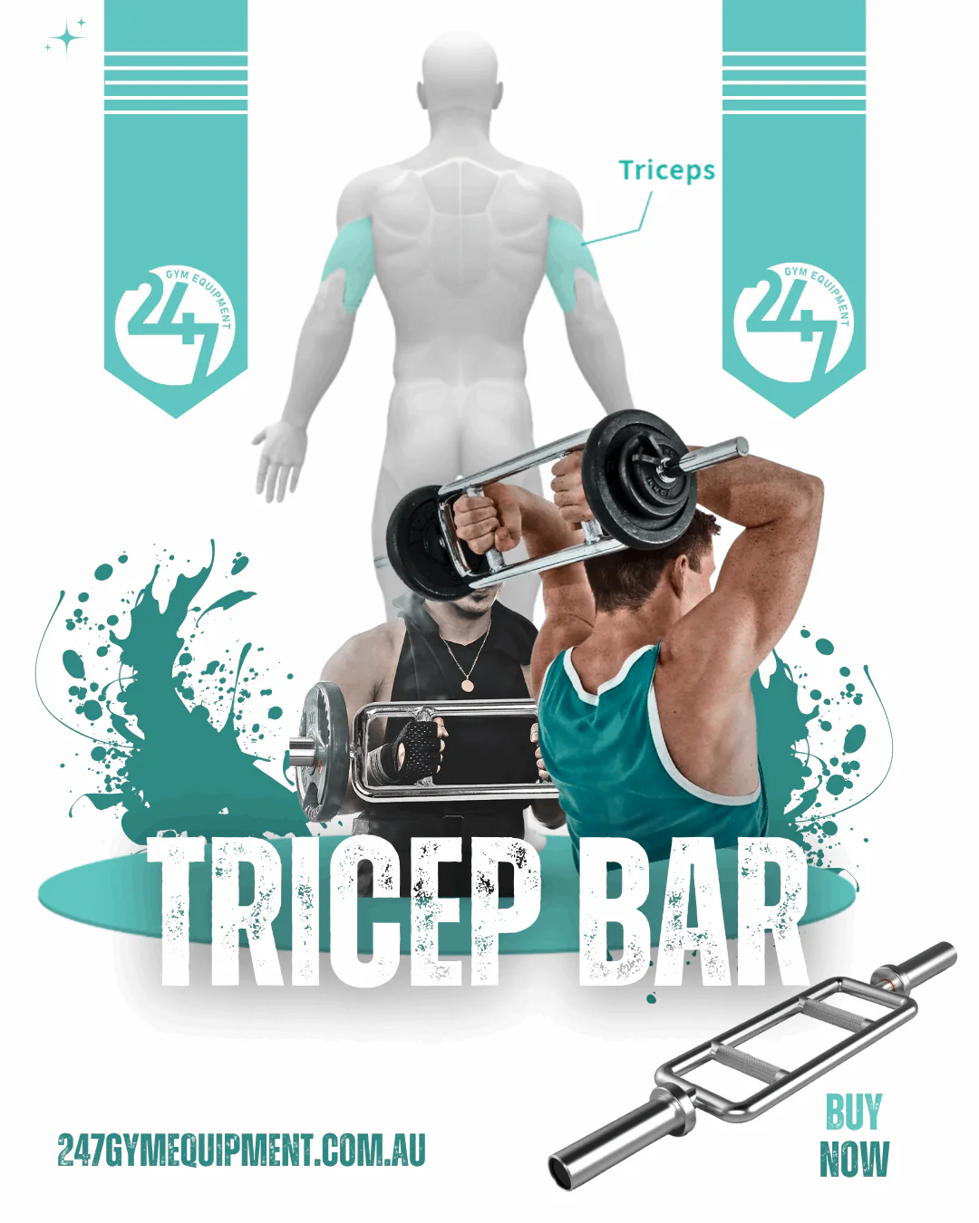 Olympic Tricep Bar – Heavy-Duty Hammer Curl Bar - Image 4