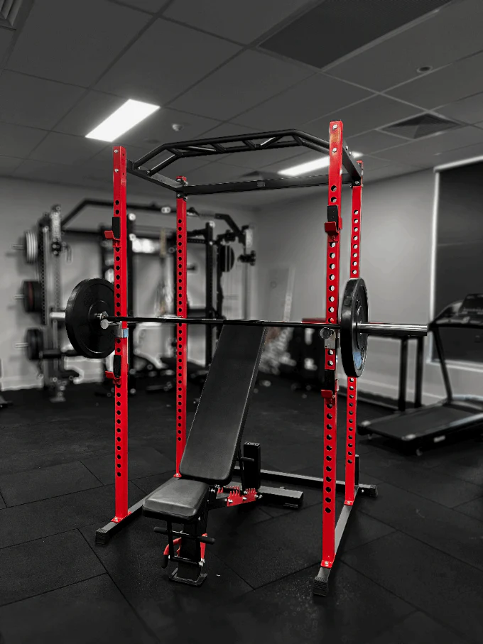 V2 Standard Power Rack Bundle – with Black Cast Iron Plates & Bench - Image 4