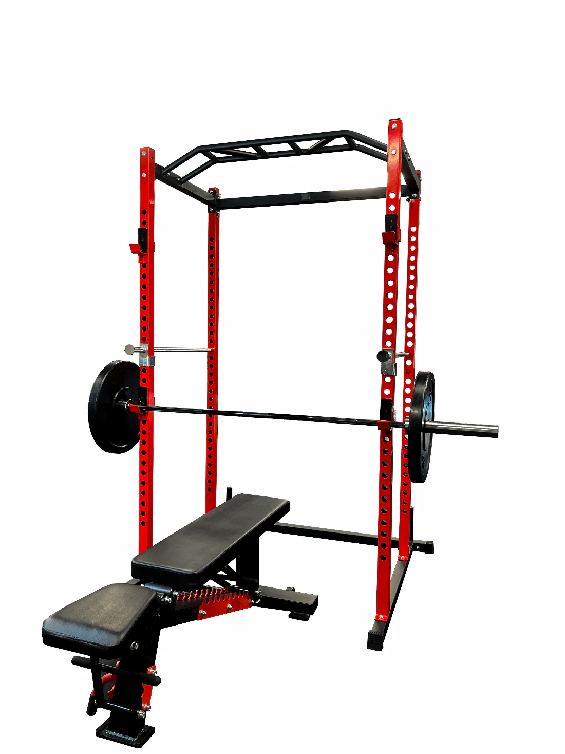 V2 Standard Power Rack Bundle – with Black Cast Iron Plates & Bench - Image 5